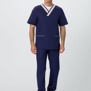 Костюм мужской MedLine Марк (тк.Смесовая,120), т.синий/бежевый