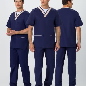 Костюм мужской MedLine Марк (тк.Смесовая,120), т.синий/бежевый