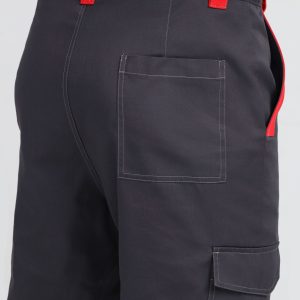 Костюм ProfLineBase-1 (тк.Твил,210) брюки, т.серый/черный/красный