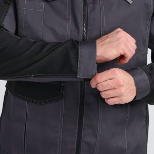 Костюм ProfLineBase-1 (тк.Твил,210) брюки, т.серый/черный/красный