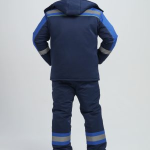Костюм зимний Бивек-2 СОП (тк.Смесовая,210) пк, т.синий/васильковый/лимонный