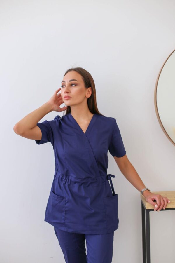 Костюм женский MedLine Оксана (тк.Стрейч,120), т.синий