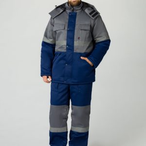 Костюм зимний Нордхард-2 СОП (тк.Смесовая,250) п/к, т.синий/серый