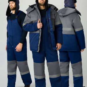 Костюм зимний Нордхард-2 СОП (тк.Смесовая,250) п/к, т.синий/серый