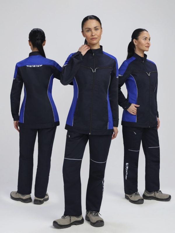 Костюм женский ProfLineSpecialist-2 (тк.Смесовая,240) п/к, т.синий/васильковый