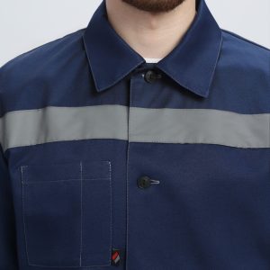Костюм Лигор-1 СОП (тк.Смесовая,210) брюки, т.синий