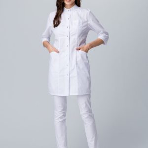 Халат женский MedLine Ева (тк.Смесовая,120), белый