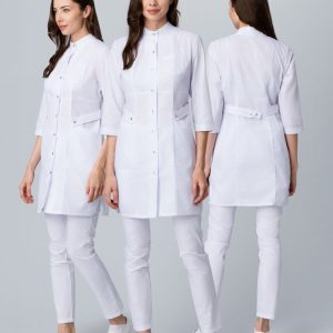 Халат женский MedLine Ева (тк.Смесовая,120), белый