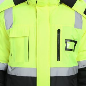 Костюм зимний сигнальный ProfLineSpecialist (тк.Оксфорд PU) брюки, желтый/черный