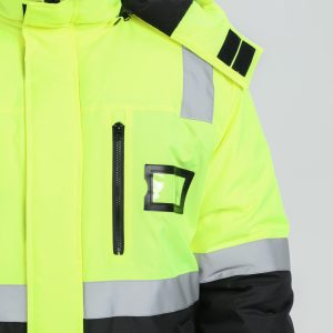Костюм зимний сигнальный ProfLineSpecialist (тк.Оксфорд PU) брюки, желтый/черный