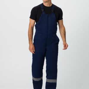 Костюм зимний на пуговицах Квайл-2 СОП (тк.Смесовая,210) п/к, т.синий/оранжевый-2
