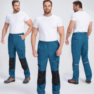 Брюки ProfLineSpecialist (тк.РипСтоп,240), циан/черный