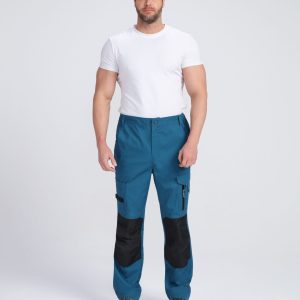 Брюки ProfLineSpecialist (тк.РипСтоп,240), циан/черный