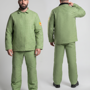 Костюм сварщика усиленный 1 кл.защиты ЭКО (тк.Брезент, 480), хаки